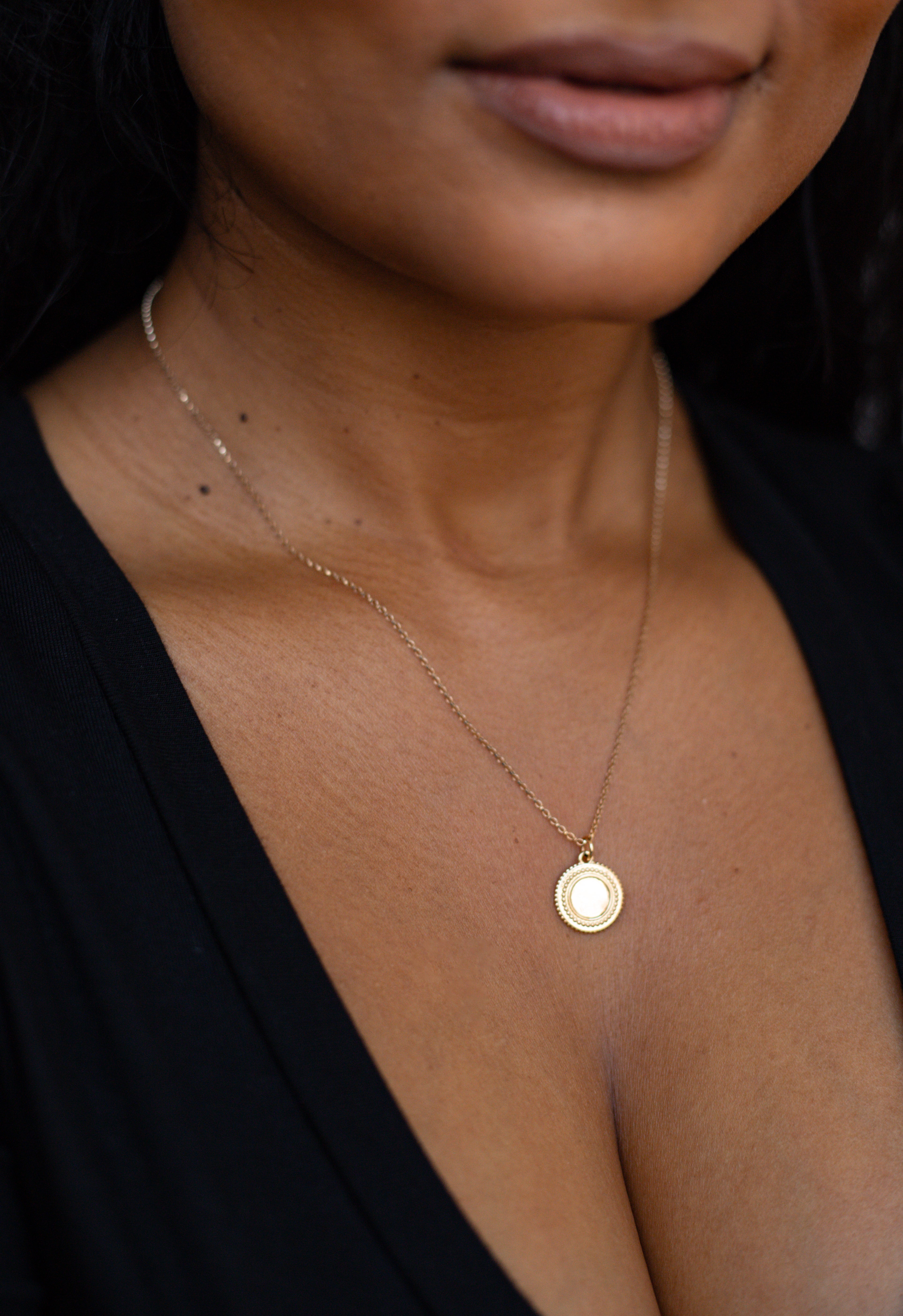 Mini Coin Charm Pendant