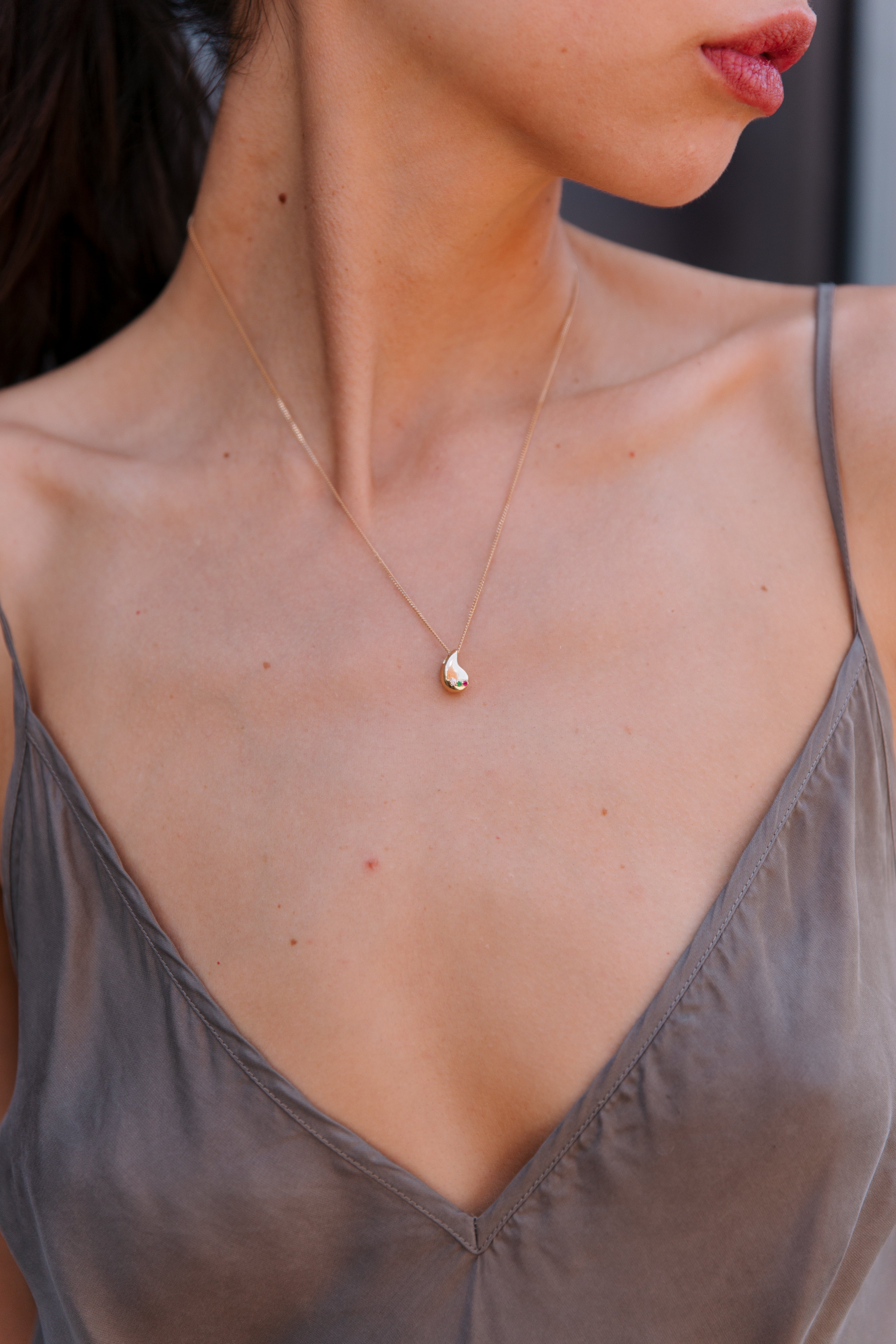 Manga Pendant Small with Gems