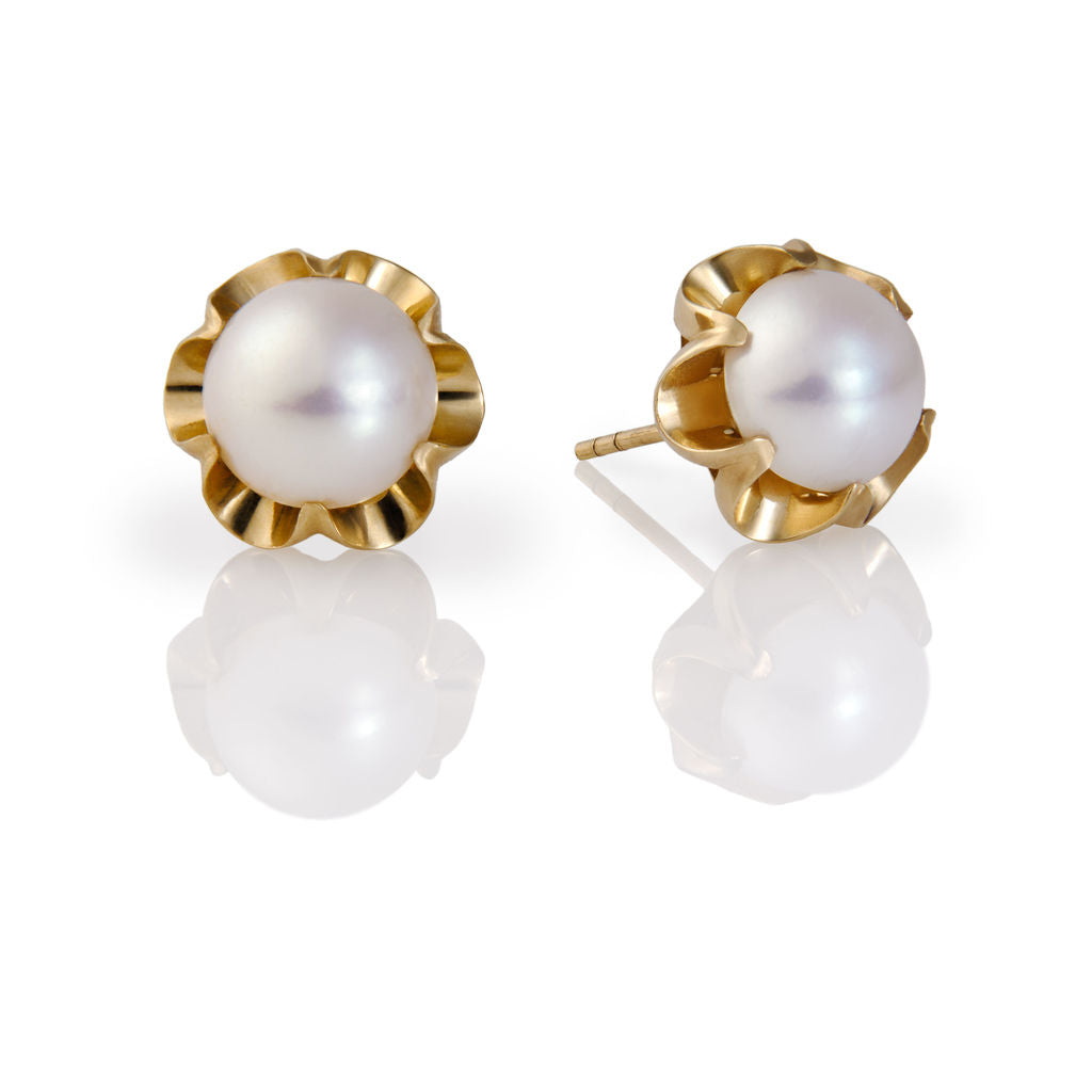 Pearl Petal Studs