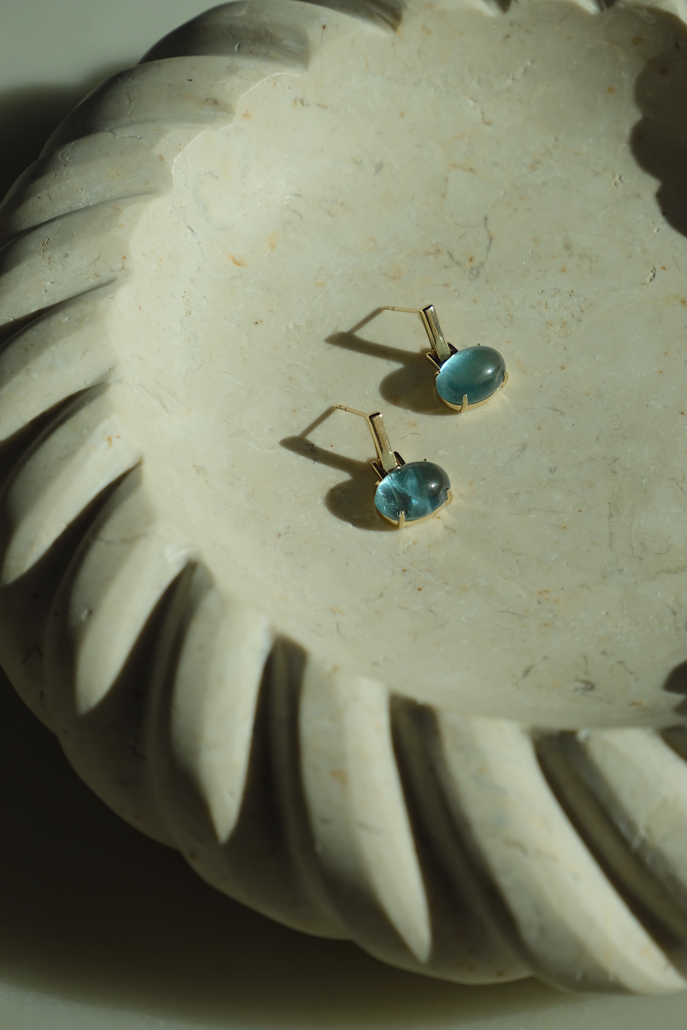 Aqua Drop Earrings