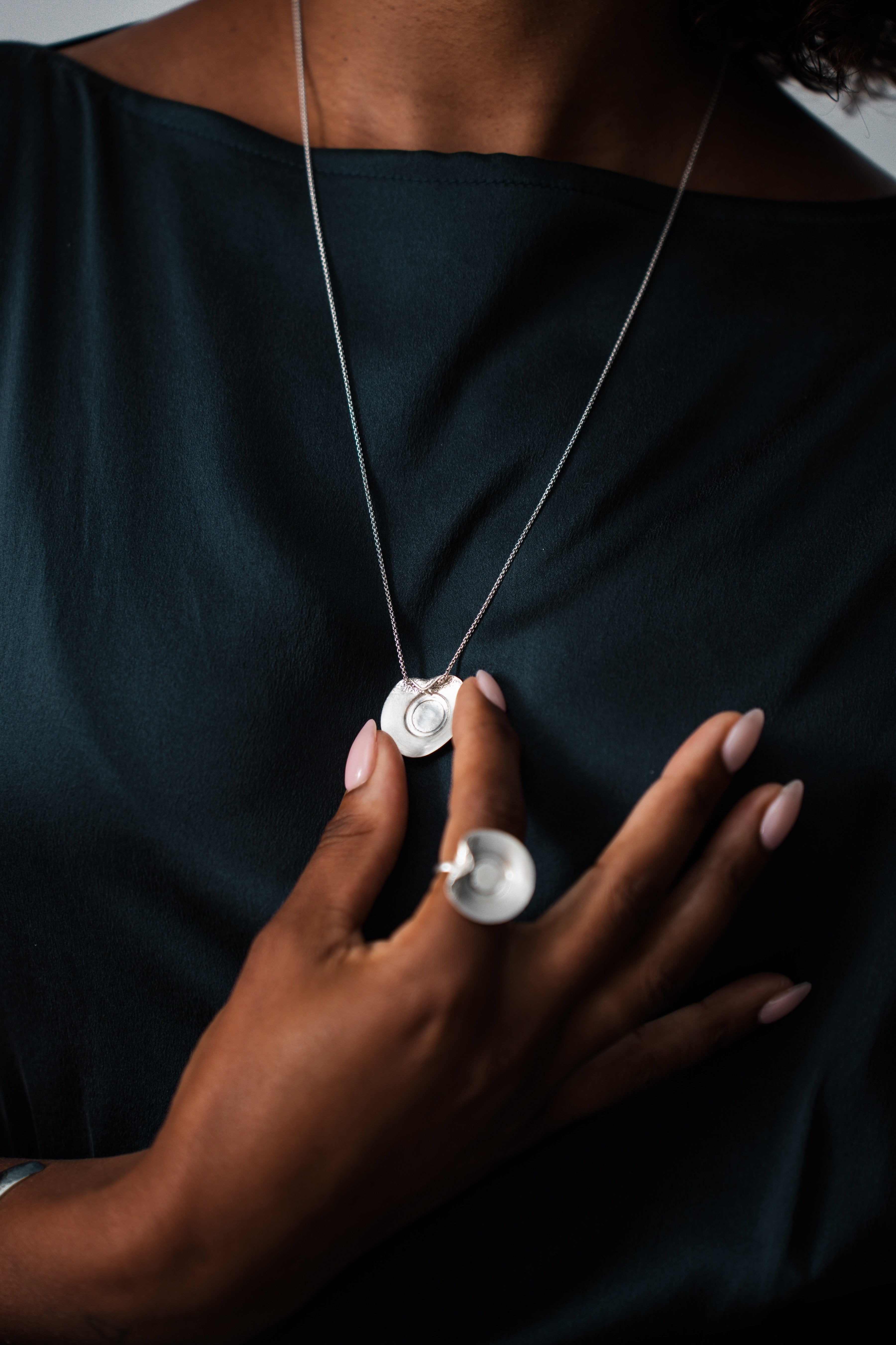 The Fold Necklace – Sterling Silver