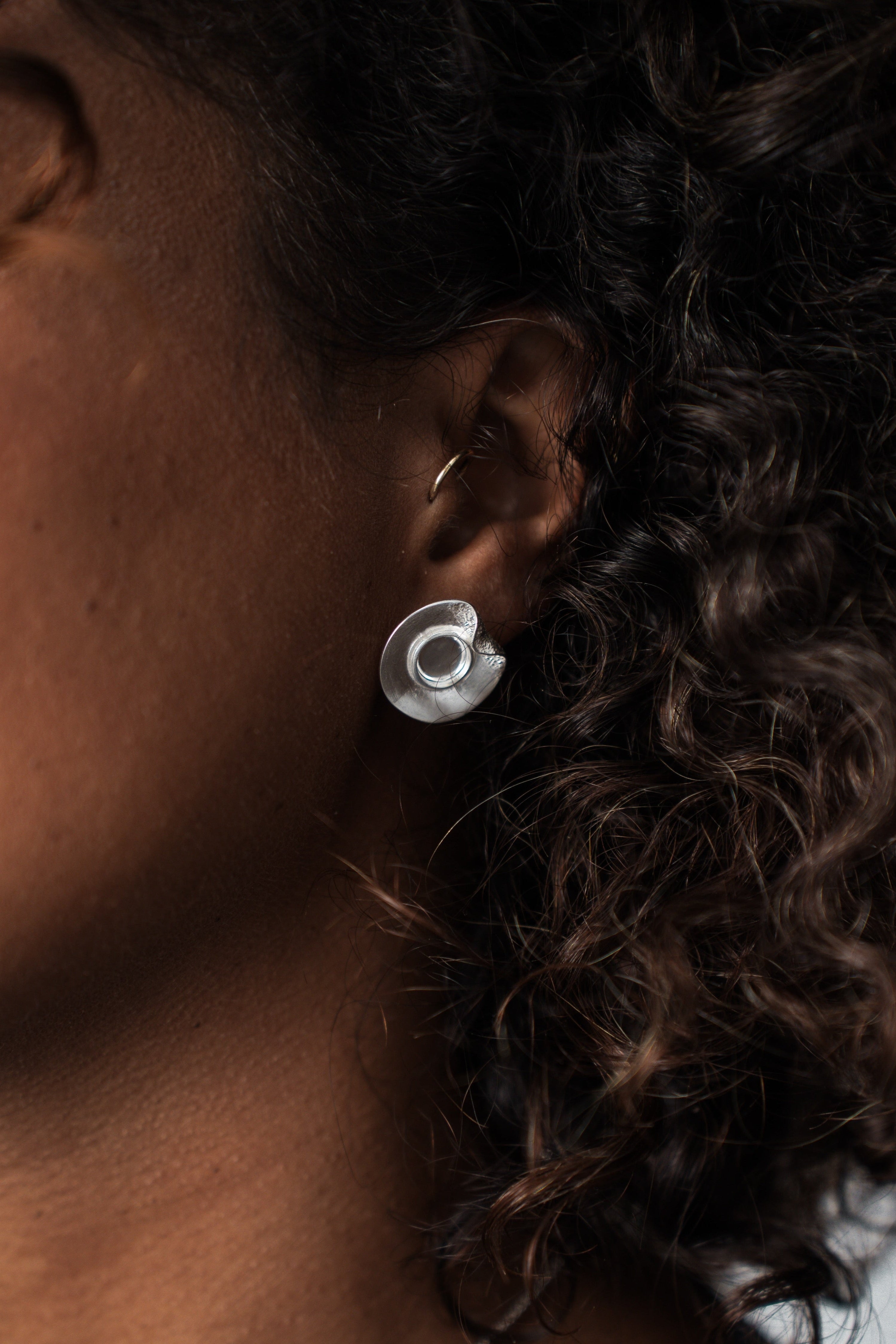 The Fold Earrings – Sterling Silver