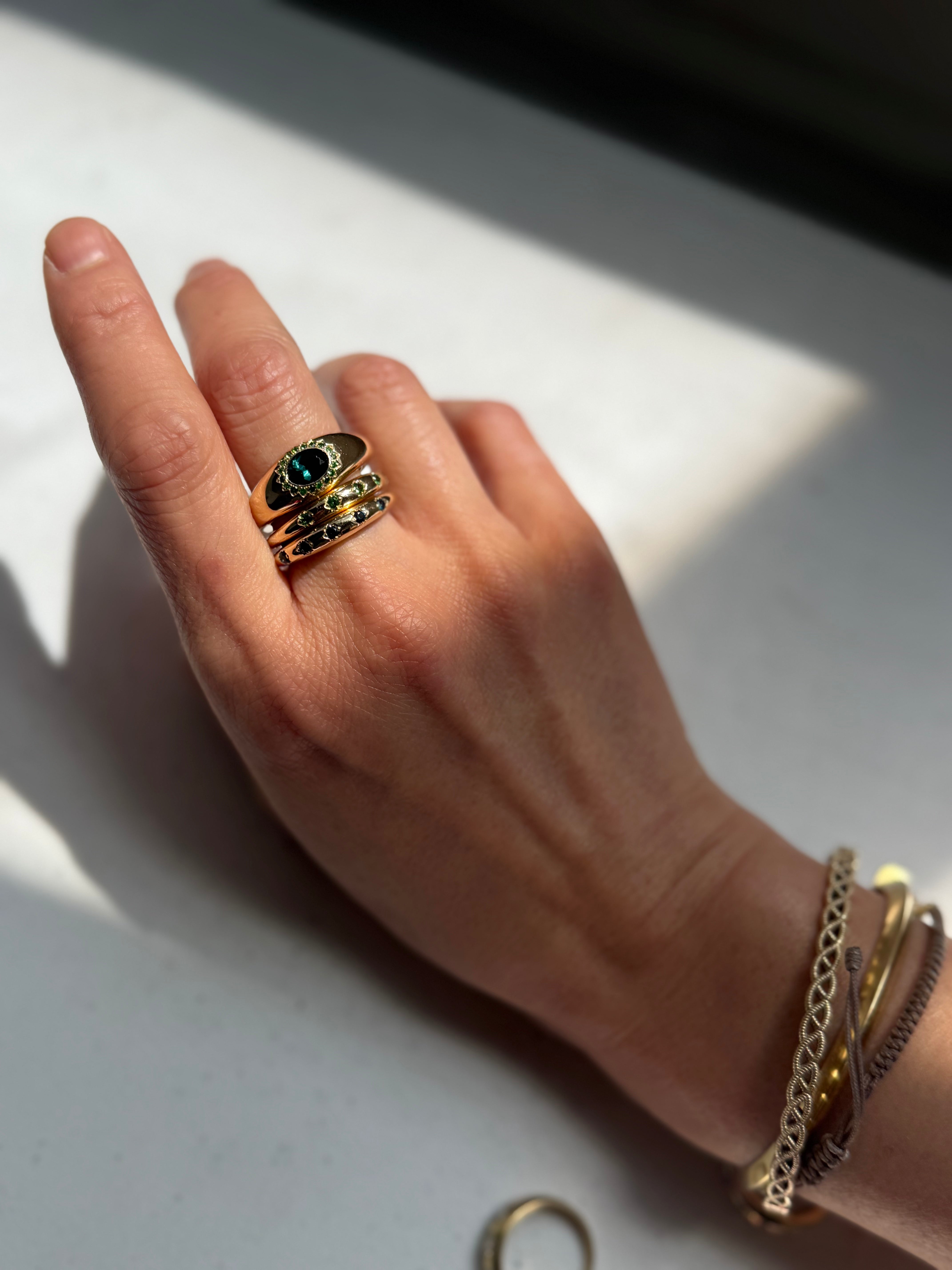 sparkandpepper Dome Ring Set