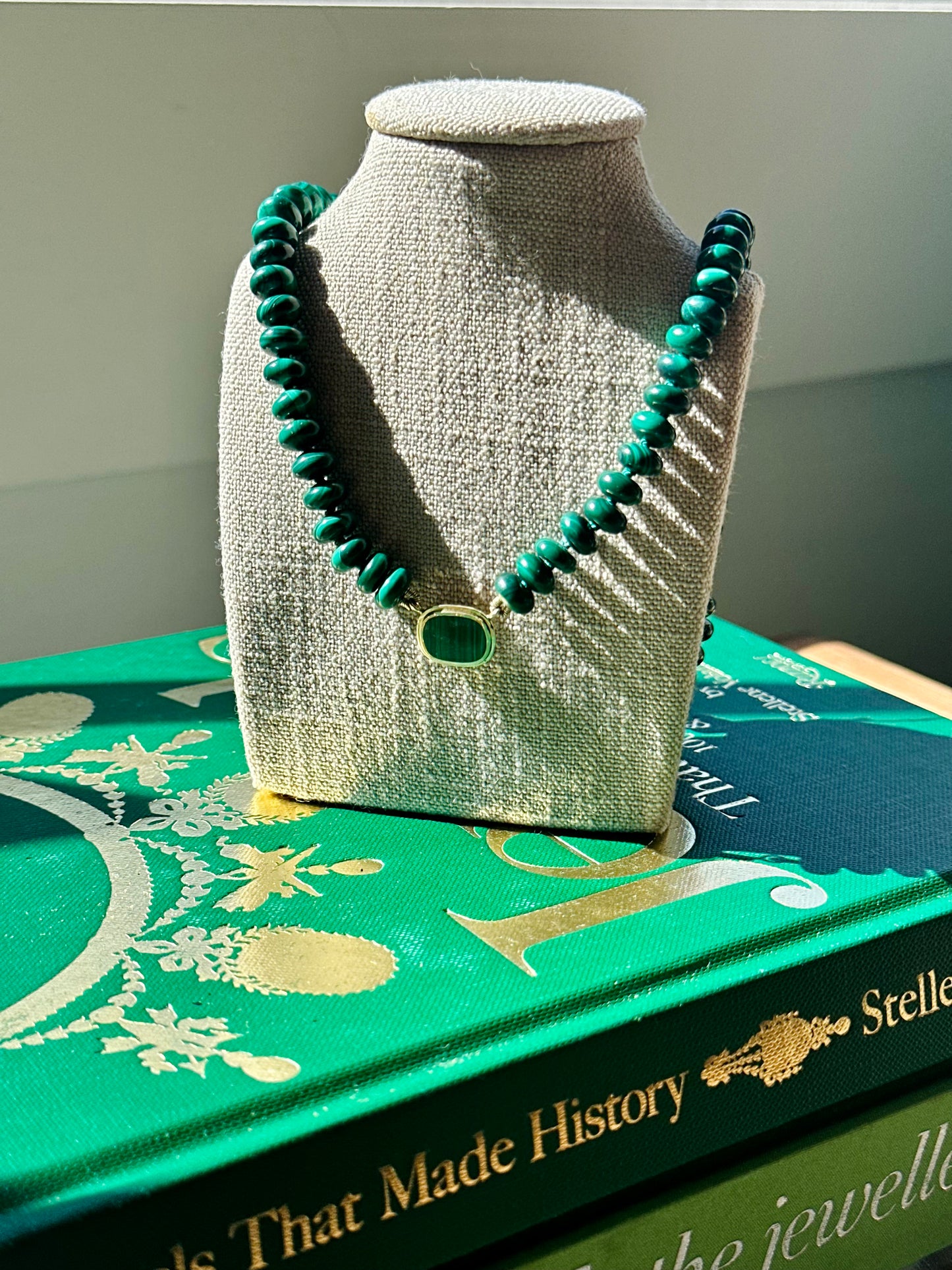 lil nice things X Goldstories Malachite Necklace