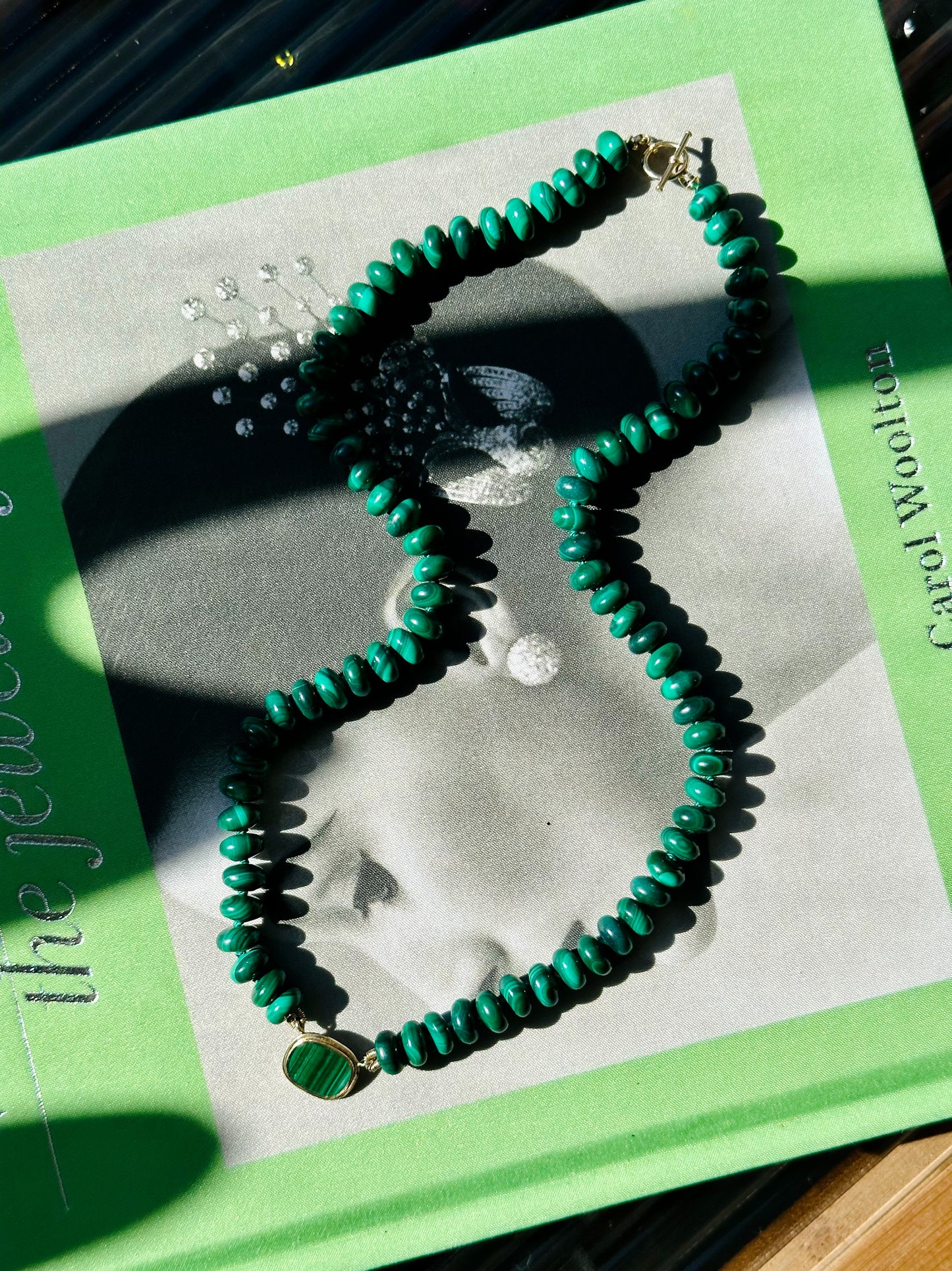 lil nice things X Goldstories Malachite Necklace