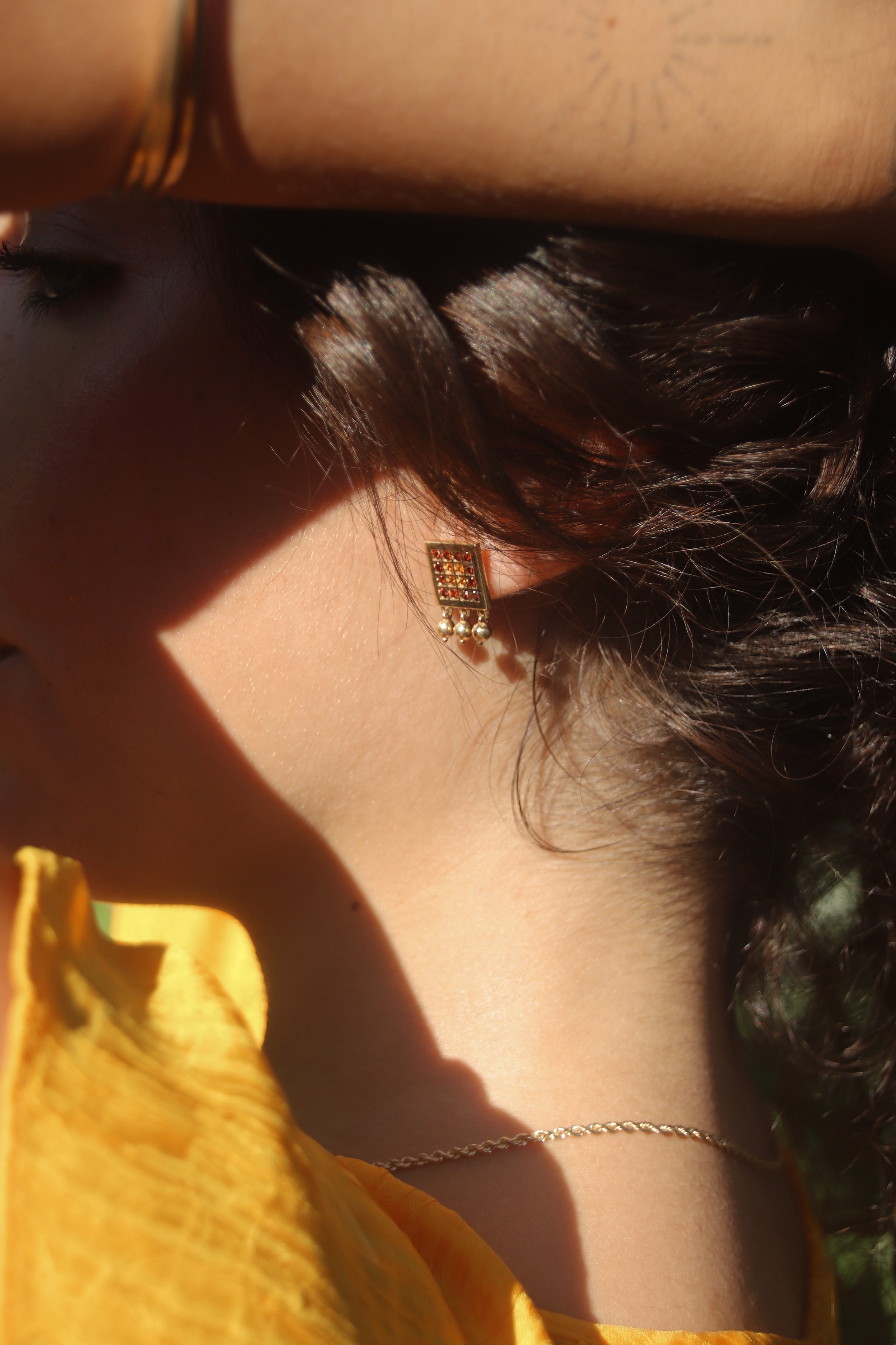 Dangle Square Ring goldstories