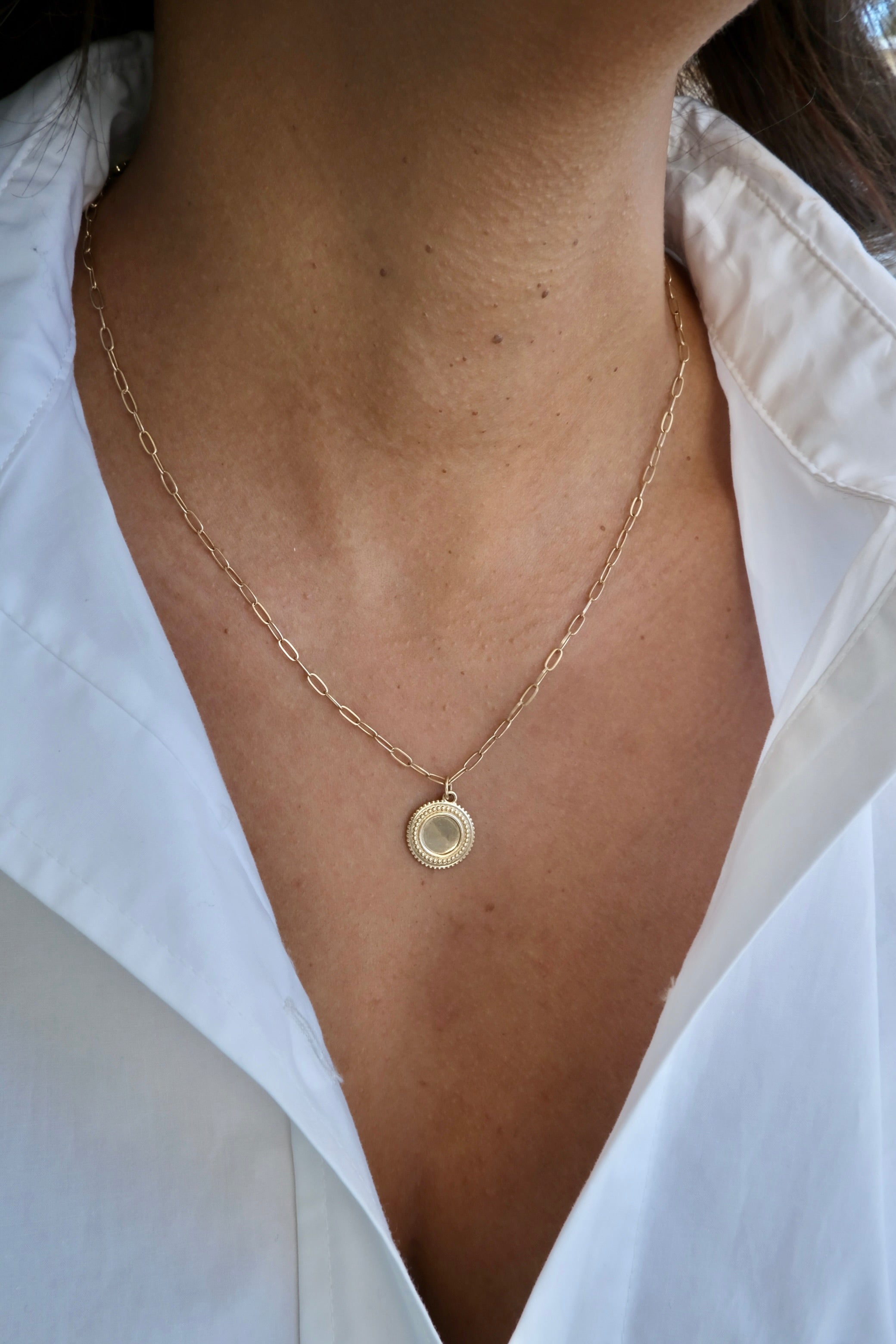 Mini Coin Charm Pendant